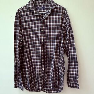 Ralph Lauren Men's Black and White Plaid Shirt